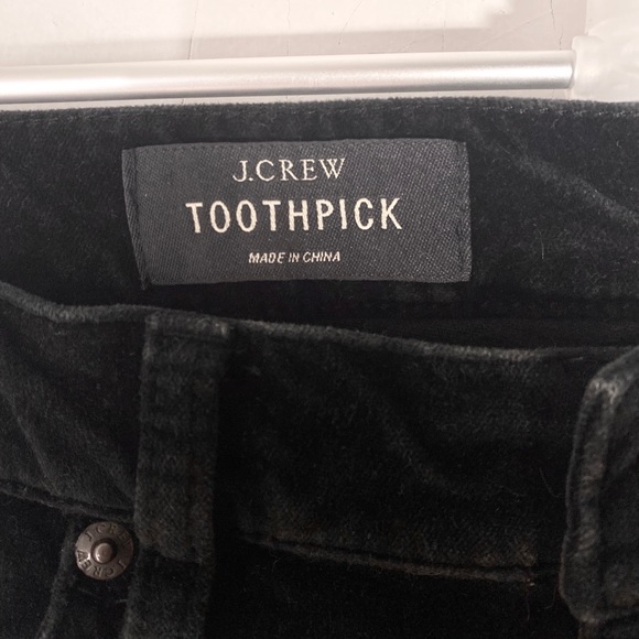 J. Crew Pants - J. Crew Toothpick Velvet Ankle Pants